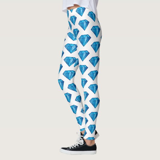 Leggings met blauw diamant (Links)