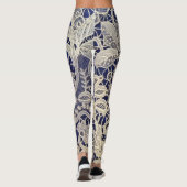 Leggings met blauw en kant (Achterkant)