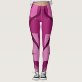 Leggings met blauwe casual kunst (Voorkant)