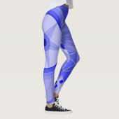 Leggings met blauwe casual kunst (Rechts)