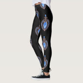 Leggings met blauwe diamanten harten (Links)