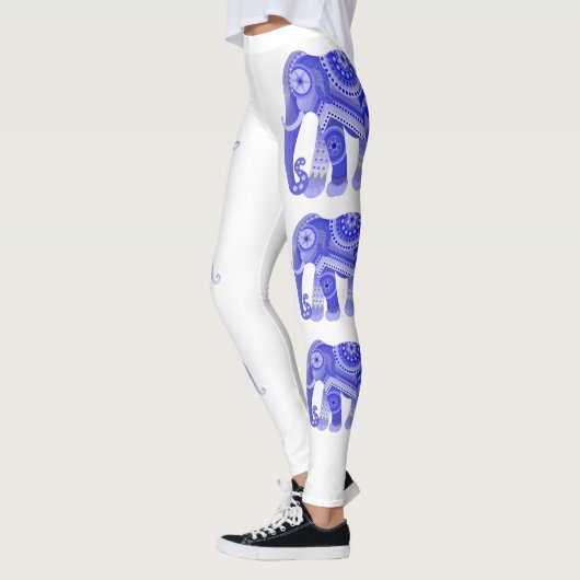Leggings met blauwe olifant (Links)