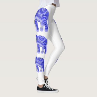 Leggings met blauwe olifant