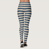 Leggings met blauwe/vanillescheurtjes (Achterkant)