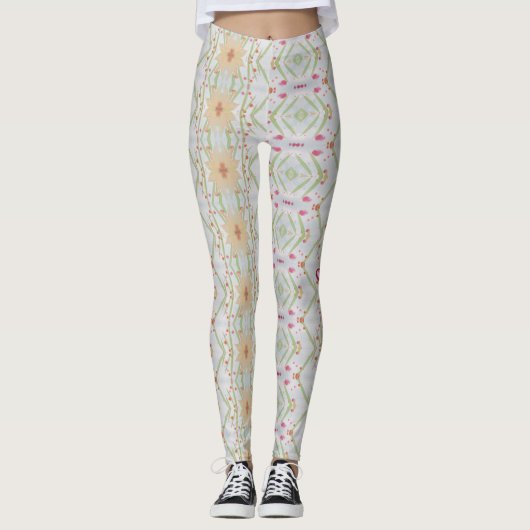Leggings met bloemenpatroon (Voorkant)