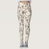 Leggings met bloemmotief (Voorkant)