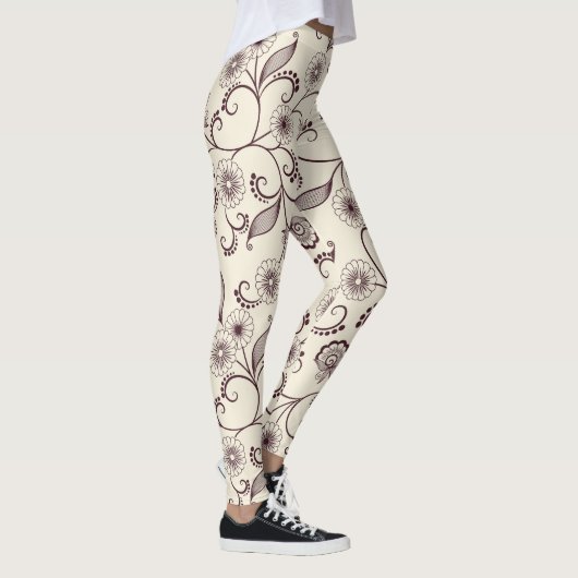 Leggings met bloemmotief (Rechts)