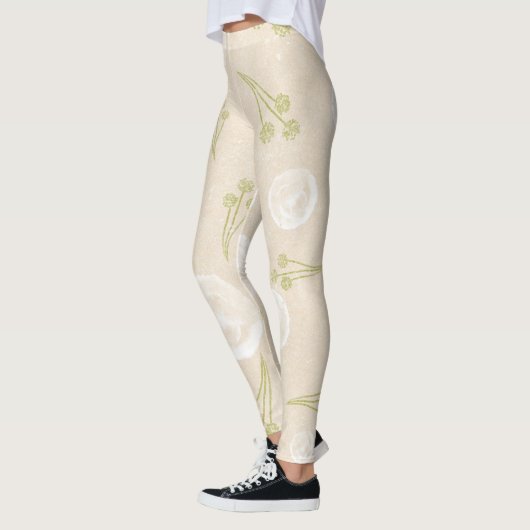 Leggings met bloemmotief (Links)