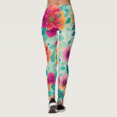 Leggings met bloemmotief (Achterkant)