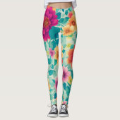 Leggings met bloemmotief (Voorkant)