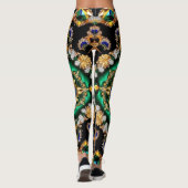 Leggings met Braziliaans Kleuren ontwerp (Achterkant)
