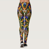 Leggings met Brazilië Kleuren ontwerp (Achterkant)