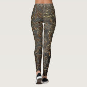 leggings met bronzen monochrome kleurpatronen (Achterkant)