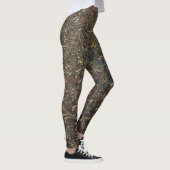 leggings met bronzen monochrome kleurpatronen (Rechts)