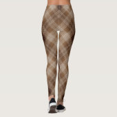 Leggings met bruine en tan-gekartelde spelden (Achterkant)