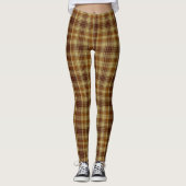 Leggings met bruine en tan Winter Pset (Voorkant)