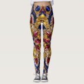 Leggings met Colombia Kleuren ontwerp (Voorkant)