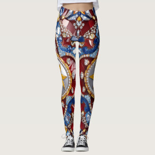 Leggings met Colombiaanse kleuren ontwerp