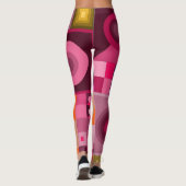 Leggings met creatieve casual kunst (Achterkant)