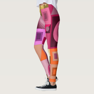 Leggings met creatieve casual kunst