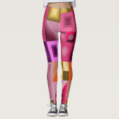 Leggings met creatieve casual kunst (Voorkant)