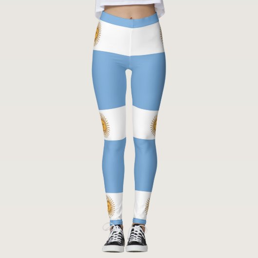 Leggings met de Argentijnse vlag (Voorkant)