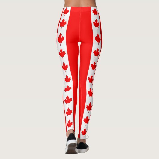 Leggings met de Canadese vlag (Achterkant)
