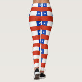 Leggings met de Chileense vlag (Achterkant)