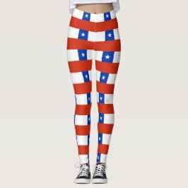 Leggings met de Chileense vlag
