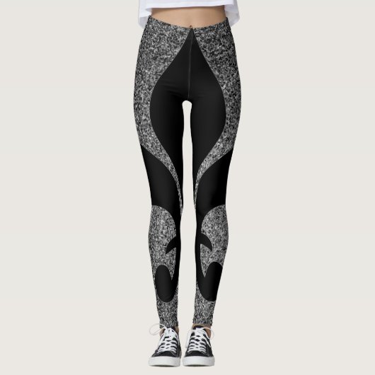 Leggings met de Franse Fleur-de-lis (Voorkant)