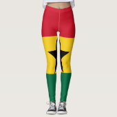 Leggings met de Ghanese vlag (Voorkant)