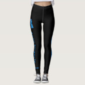 Leggings met de naam Club en de naam van de klimme (Voorkant)