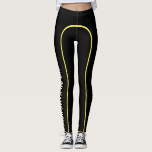 Leggings met de naam Yellow Pin Stripe