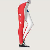 LEGGINGS met de rode en blauwe vlag van de VS (Rechts)