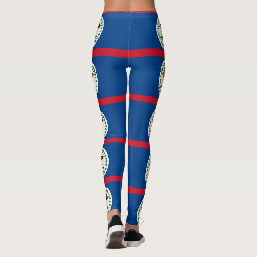 Leggings met de vlag van Belize (Achterkant)