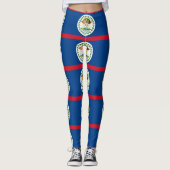 Leggings met de vlag van Belize (Voorkant)