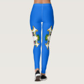 Leggings met de vlag van Connecticut State, USA (Achterkant)