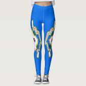 Leggings met de vlag van Connecticut State, USA (Voorkant)