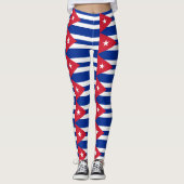 Leggings met de vlag van Cuba (Voorkant)