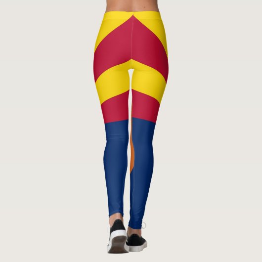 Leggings met de vlag van de staat Arizona, Verenig (Achterkant)