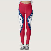 Leggings met de vlag van de staat Arkansas, VS (Voorkant)