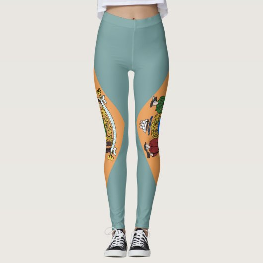 Leggings met de vlag van de staat Delaware, Vereni (Voorkant)
