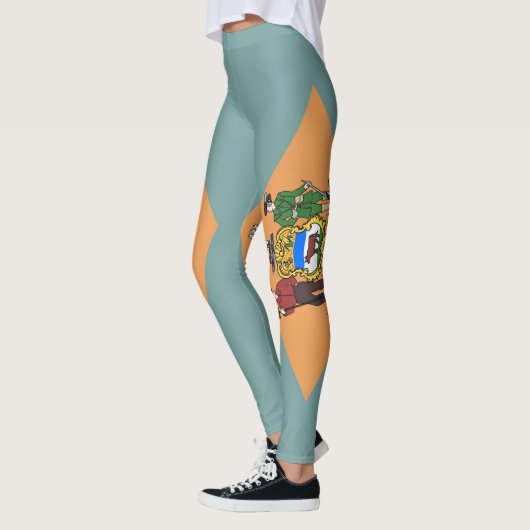 Leggings met de vlag van de staat Delaware, Vereni (Links)