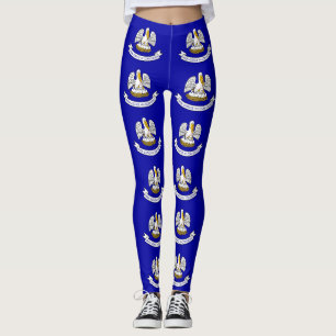 Leggings met de vlag van de staat Louisiana, Veren