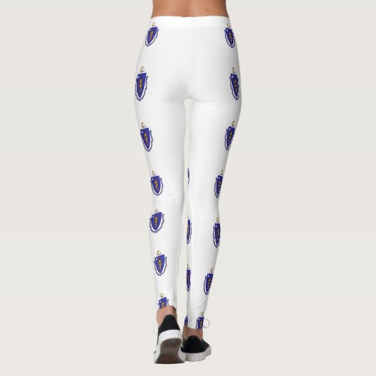Leggings met de vlag van de staat Massachusetts, V (Achterkant)