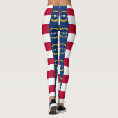 Leggings met de vlag van de staat North Carolina,  (Achterkant)