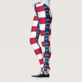 Leggings met de vlag van de staat North Carolina,  (Links)