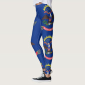 Leggings met de vlag van de staat North Dakota, VS (Links)