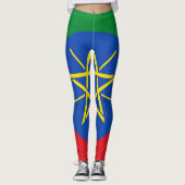 Leggings met de vlag van Ethiopië (Voorkant)