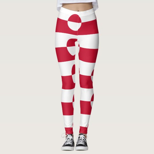 Leggings met de vlag van Groenland (Voorkant)